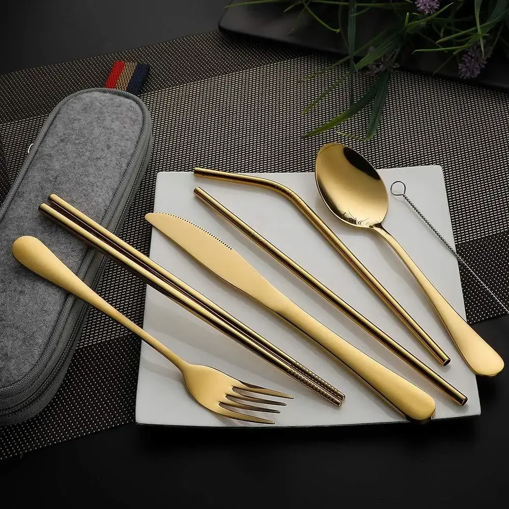 8Pcs/set Tableware Reusable Tr - Camping Cooking And Cutlery Set incelemesi ve fiyatı