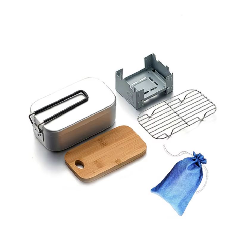 Outdoor Aluminium Mess Kit, St - Camping Cooking Kit Box incelemesi ve fiyatı