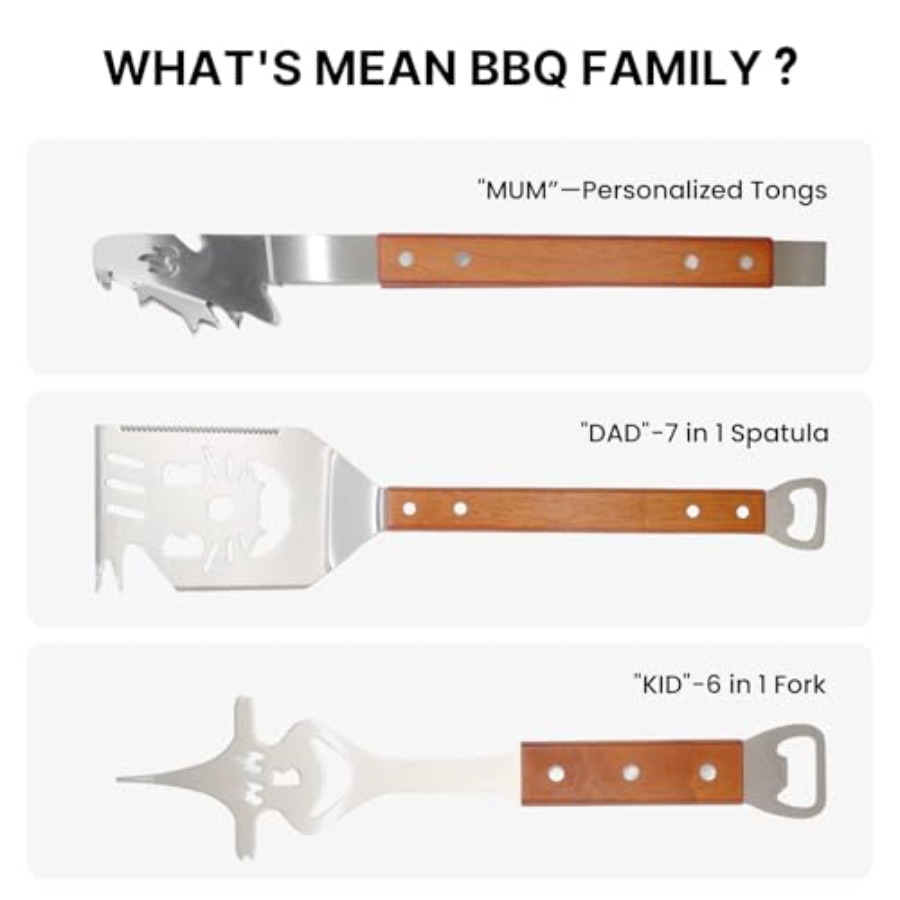 7 in 1 Stainless Steel BBQ Acc - Camping Cooking Set incelemesi ve fiyatı