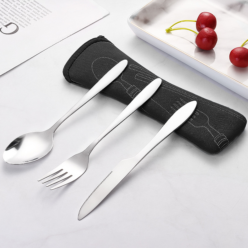 3Pcs/set Tableware Stainless S - Camping Cooking And Cutlery Set incelemesi ve fiyatı