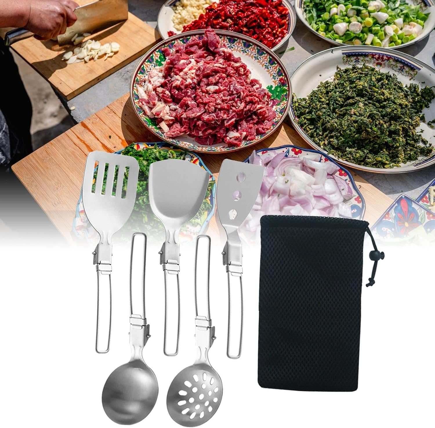 Folding Spatula Spoon Shovel F - Camping Cooking Pack incelemesi ve fiyatı