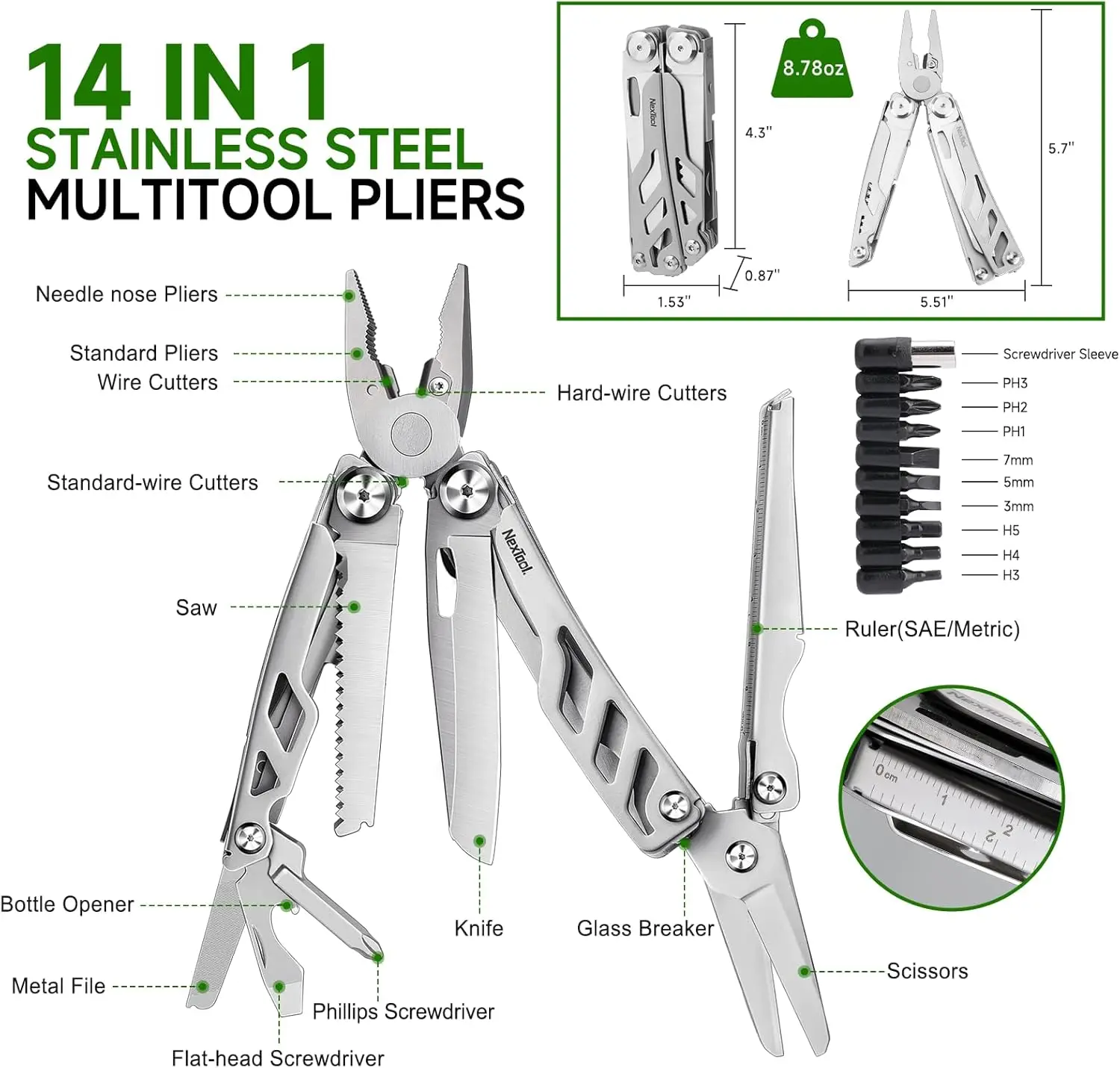 NexTool Flagship Max 14 In 1 E - Camping Cooking Knife Set incelemesi ve fiyatı