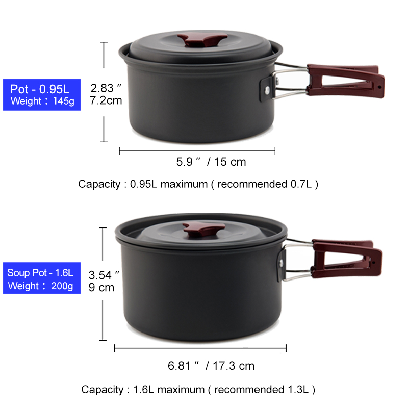 Widesea Camping Cookware Set O - Camping Cooking Kit Box incelemesi ve fiyatı
