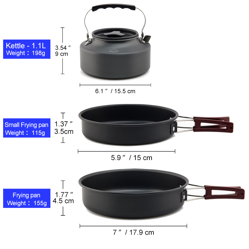 Widesea Camping Cookware Set O - Camping Cooking Kit Box incelemesi ve fiyatı