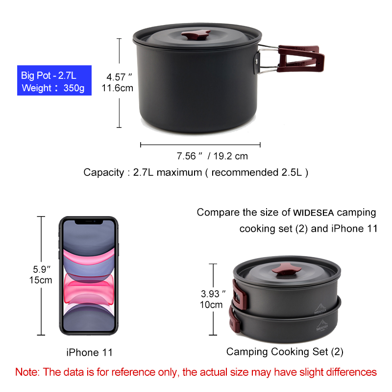 Widesea Camping Cookware Set O - Camping Cooking Kit Box incelemesi ve fiyatı
