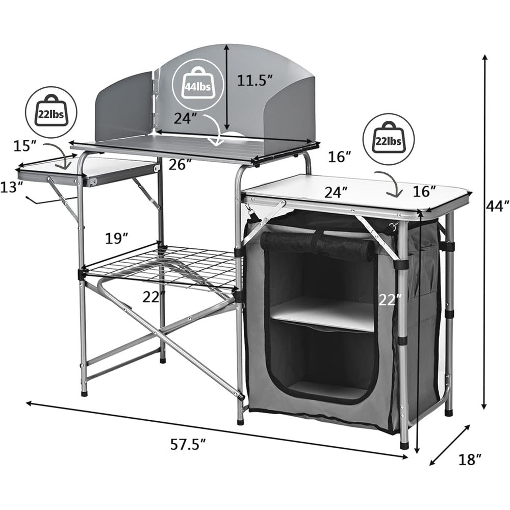 Camping Kitchen Table, Portabl - Camping Cooking Table incelemesi ve fiyatı