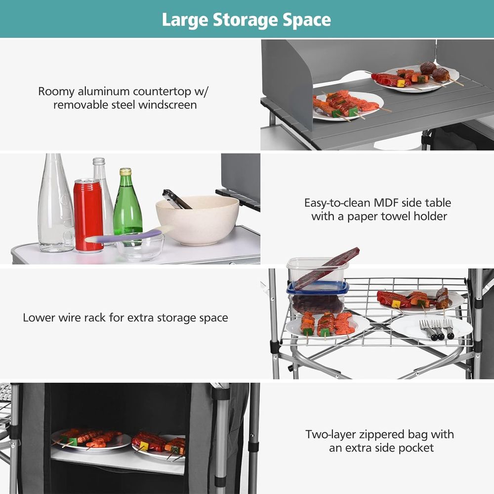 Camping Kitchen Table, Portabl - Camping Cooking Table incelemesi ve fiyatı