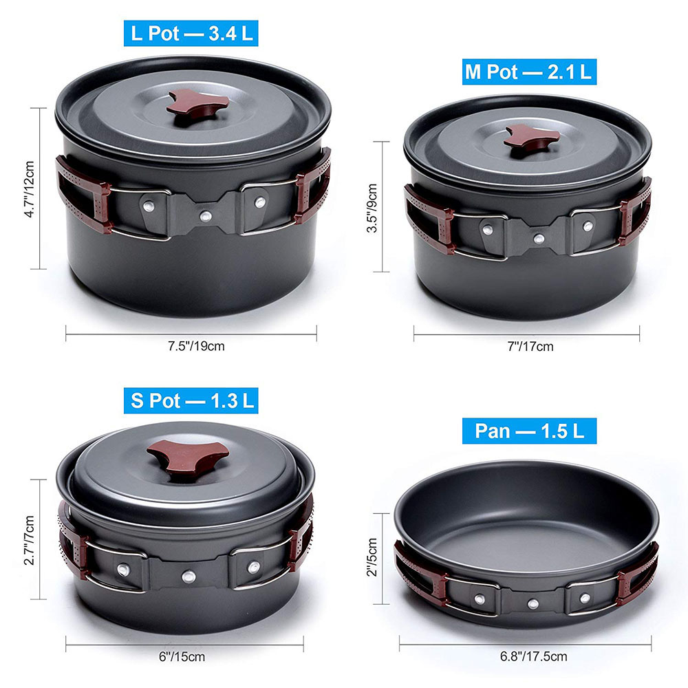 Outdoor Camping Cookware Kit N - Camping Cooking Hardware incelemesi ve fiyatı