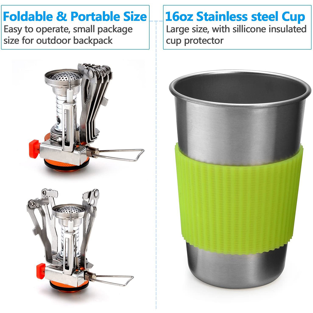 Camping Cookware Kit with Stov - Camping Cooking Recipes incelemesi ve fiyatı