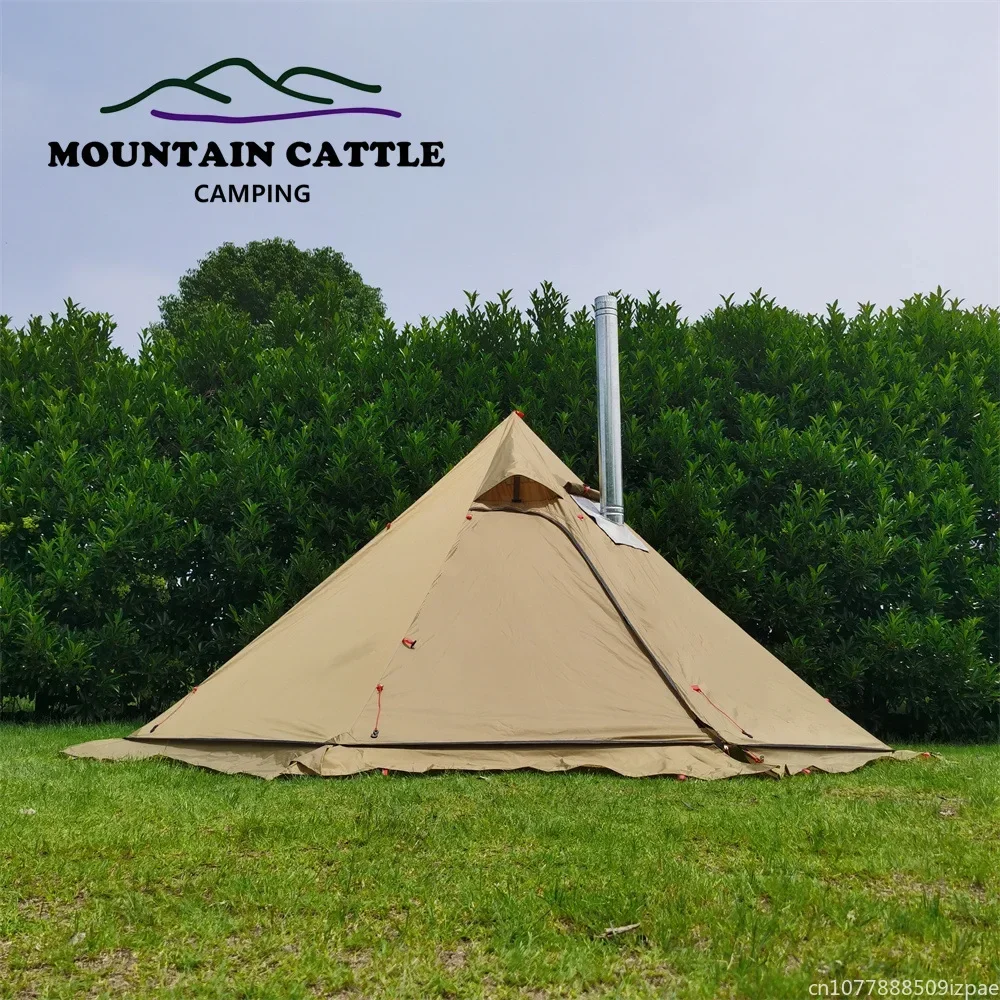 hot Pyramid Tent With Snow Ski - Camping Cooking Snow incelemesi ve fiyatı