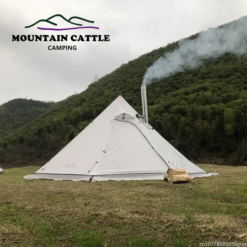 hot Pyramid Tent With Snow Ski - Camping Cooking Snow incelemesi ve fiyatı